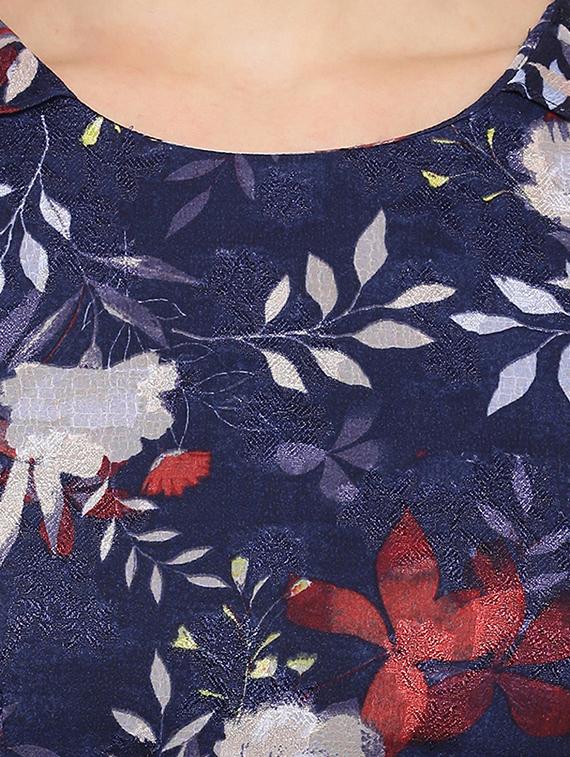 frill detail floral a-line dress - 16750854 - Standard Image - 4