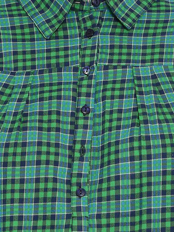 long sleeved checkered top  - 16750865 -  Standard Image - 4