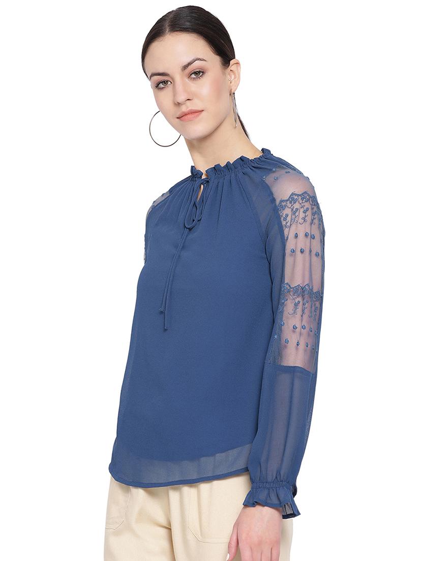tie up neck solid top  - 16750899 -  Standard Image - 1