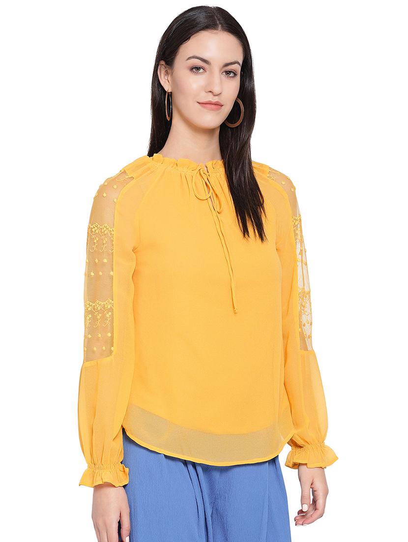 tie up neck solid top - 16750900 - Standard Image - 1