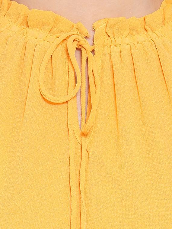 tie up neck solid top - 16750900 - Standard Image - 4
