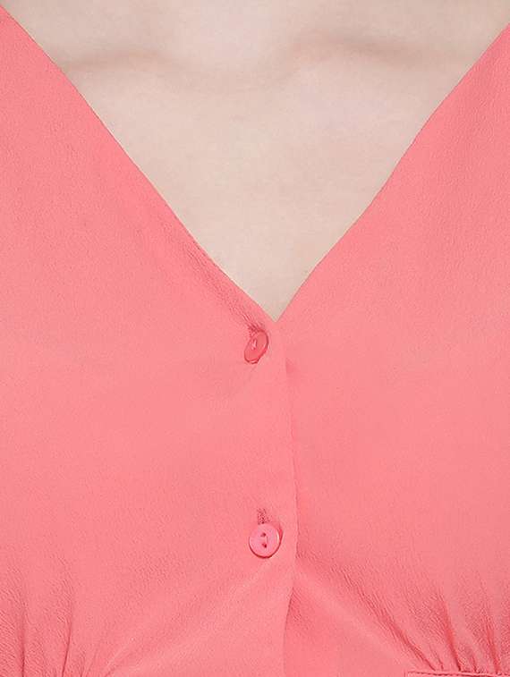 women's a line v neck top - 16750954 -  Standard Image - 4