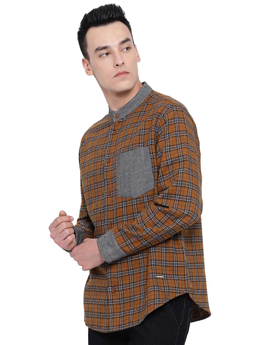 mens checks casual shirt - 16751034 -  Standard Image - 1