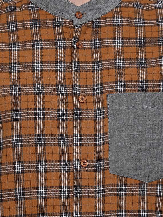 mens checks casual shirt - 16751034 -  Standard Image - 4