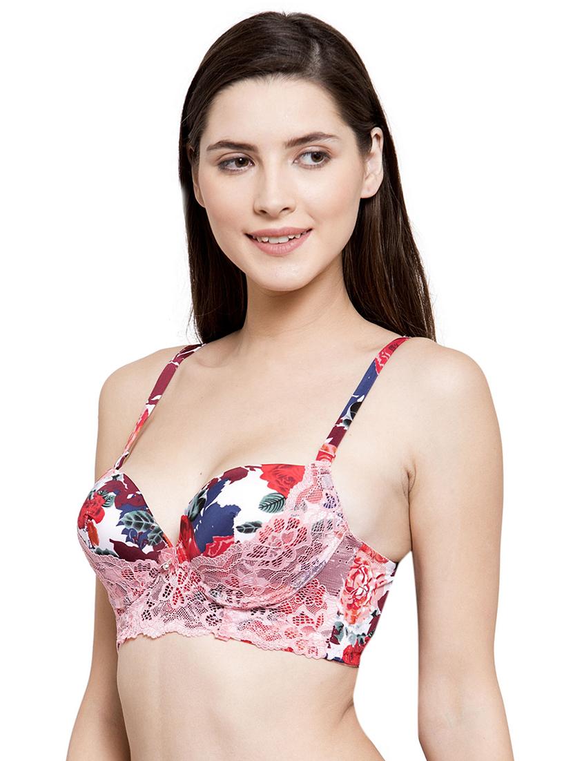 floral push up bra  - 16751068 -  Standard Image - 1