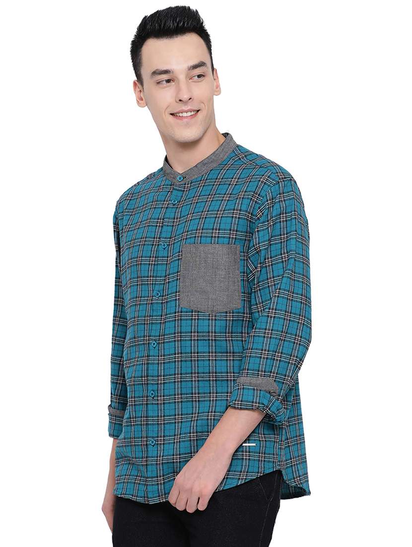 mens checks casual shirt - 16751090 -  Standard Image - 1