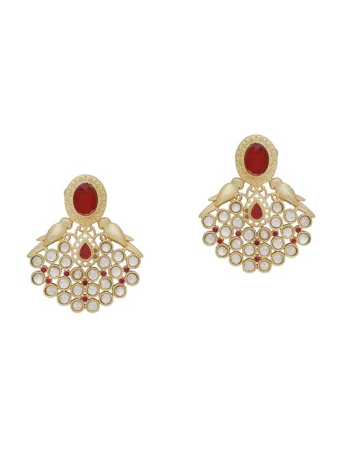 gold brass studs earring - 16751302 - Standard Image - 0