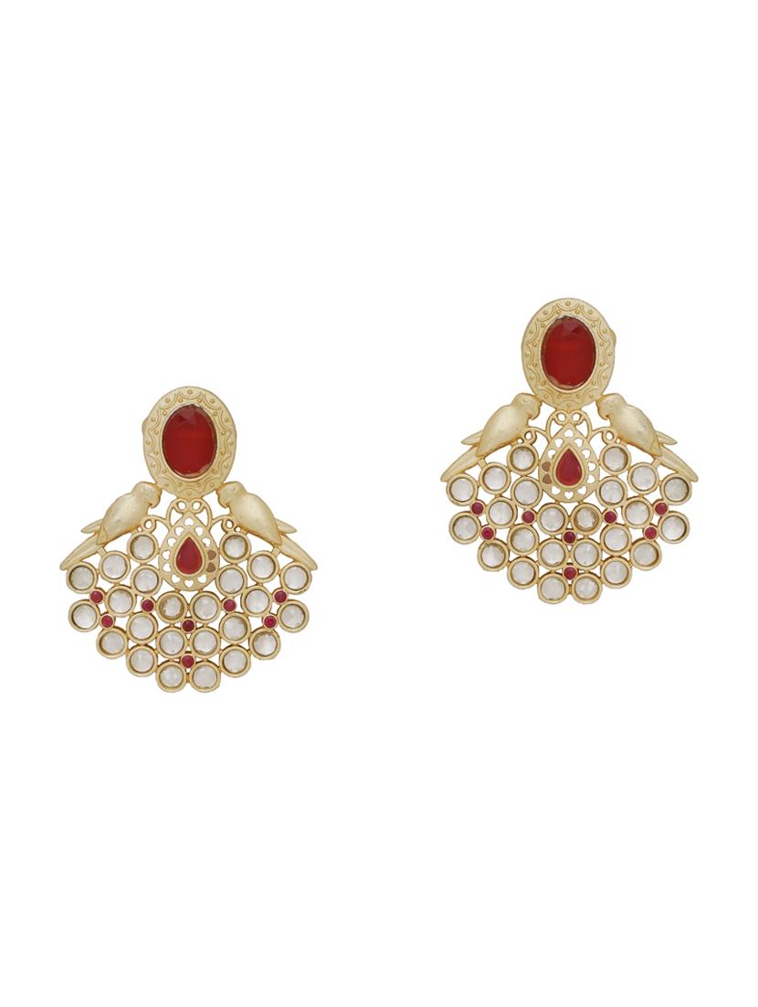 gold brass studs earring - 16751302 - Zoom Image - 0