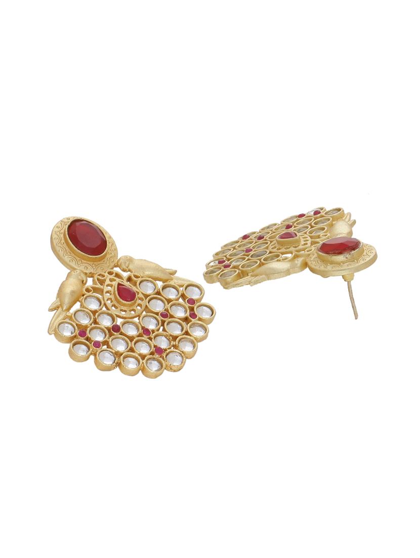 gold brass studs earring - 16751302 - Standard Image - 1
