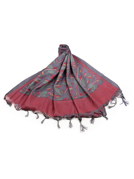 conversational printed dupatta - 16753308 - Standard Image - 1