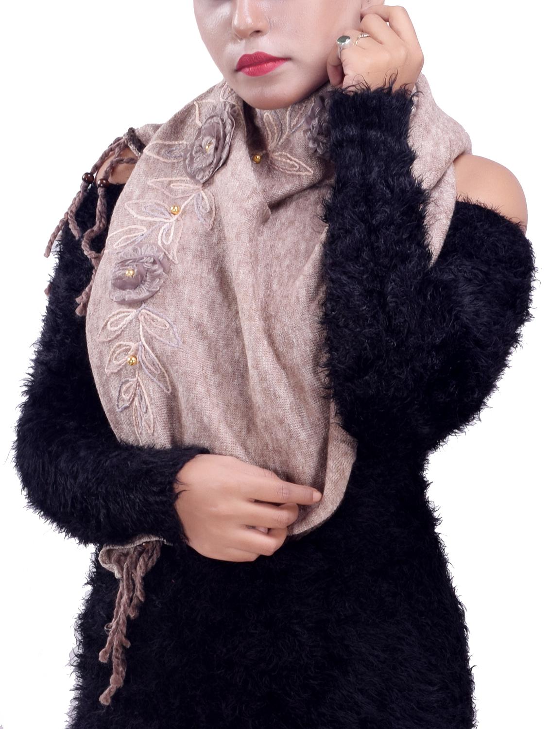 embroidered woolen shawl - 16753421 -  Standard Image - 1