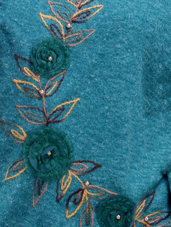 embroidered woolen shawl - 16753425 - Standard Image - 1