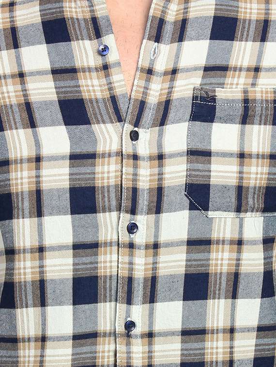 mens checks casual shirt - 16753430 - Standard Image - 4