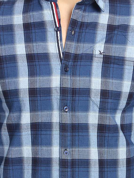 mens checks casual shirt - 16753436 - Standard Image - 4