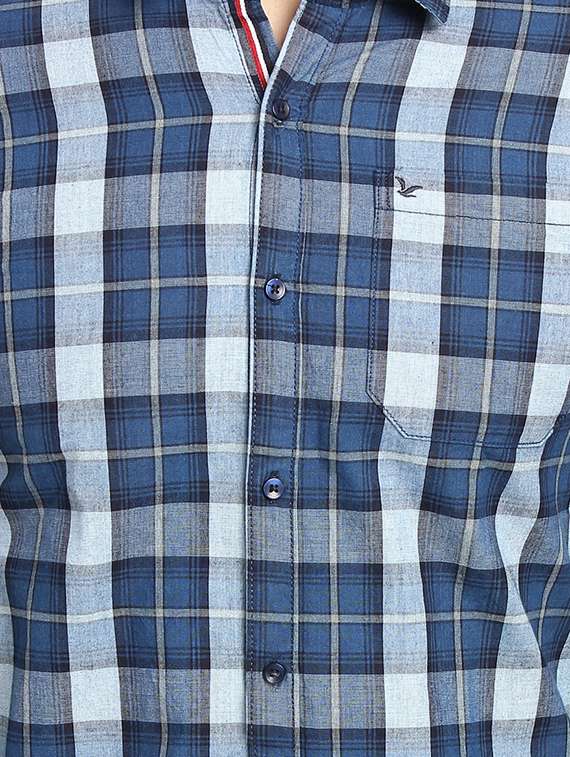 mens checks casual shirt - 16753437 - Standard Image - 4