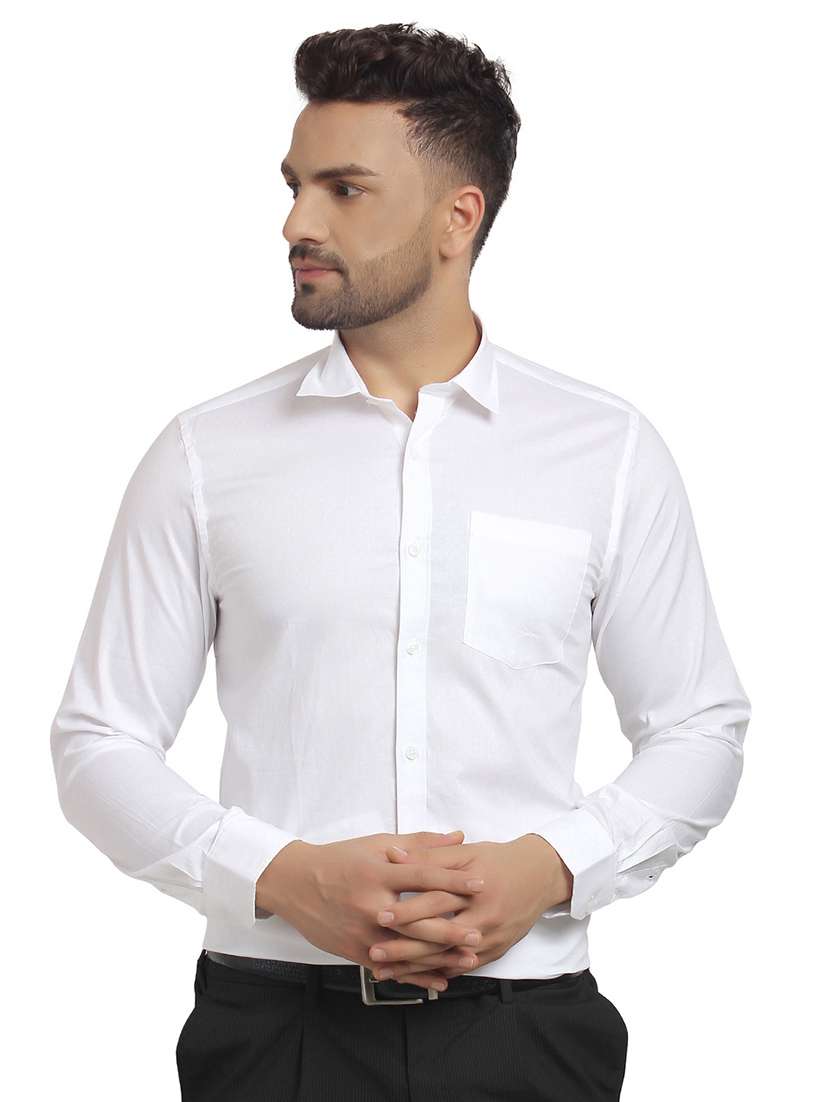 mens self design formal shirt