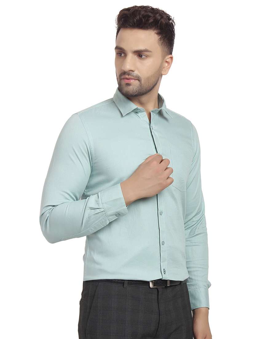 mens solids formal shirt - 16753459 -  Standard Image - 1