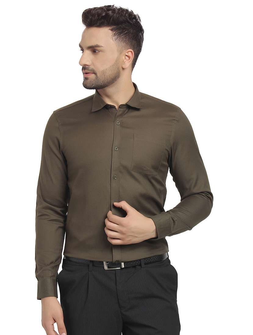 mens solids formal shirt