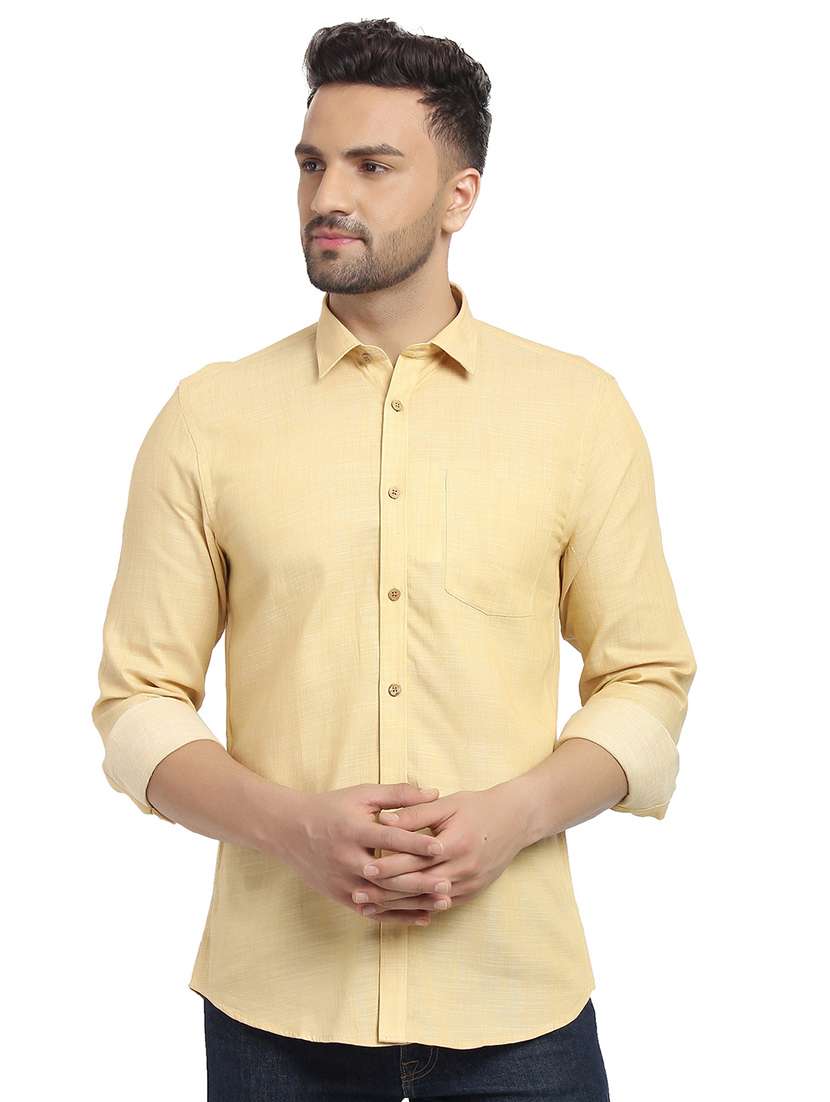 mens solid casual shirt