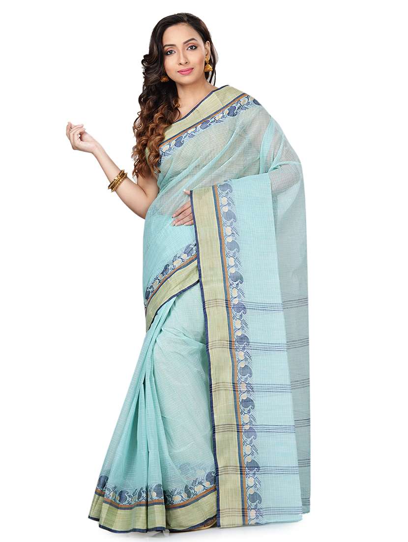 self-design tant saree