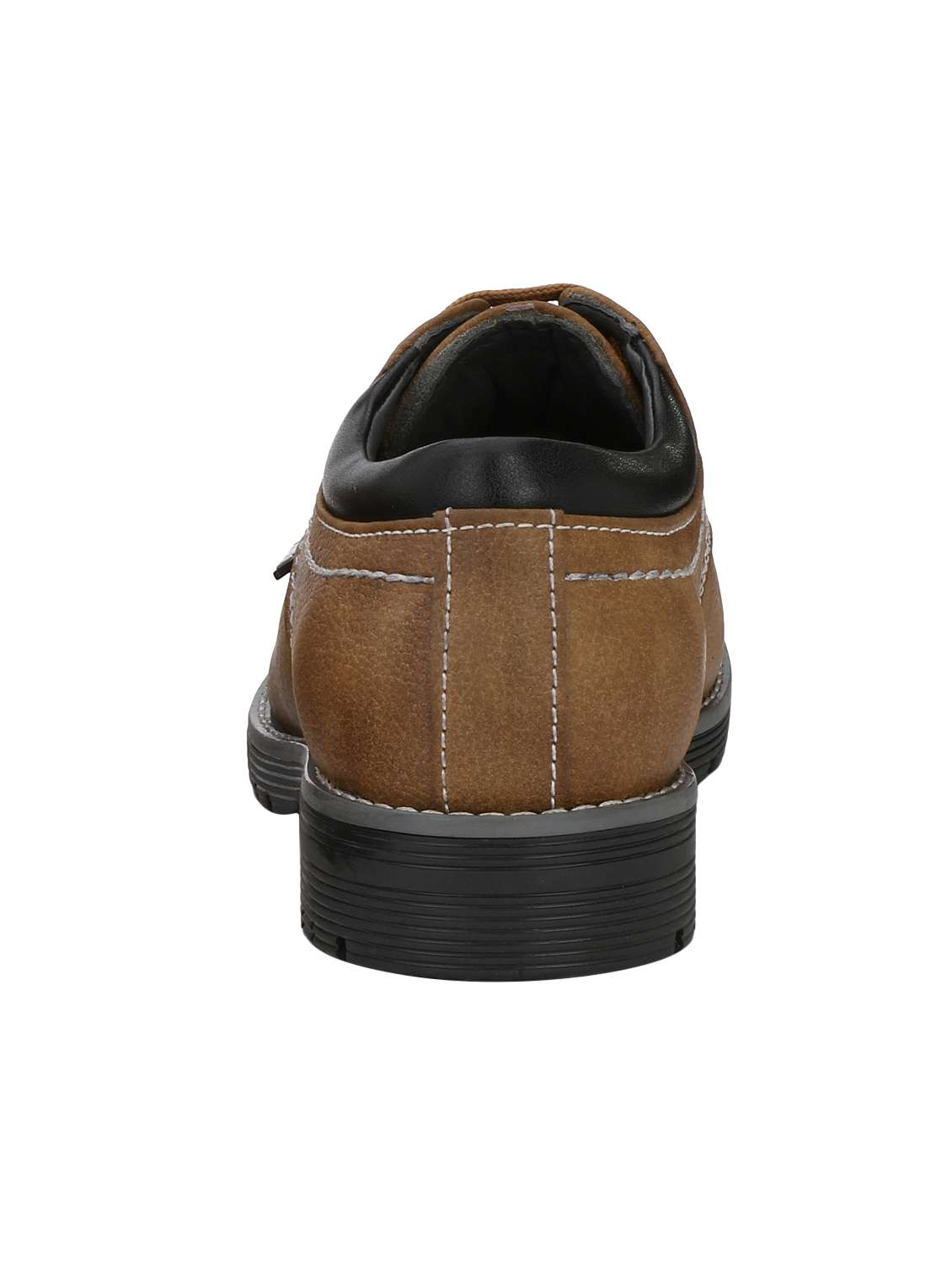 brown leatherette low ankle boots - 16753954 -  Standard Image - 1