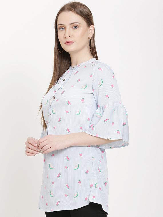 mandarin neck quirky tunic - 16754529 - Standard Image - 1