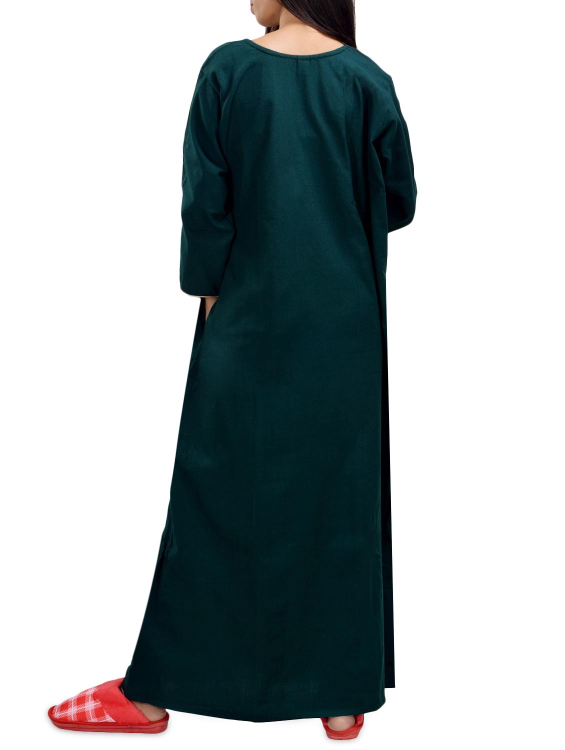 embroidered woolen nighty - 16754622 -  Standard Image - 1