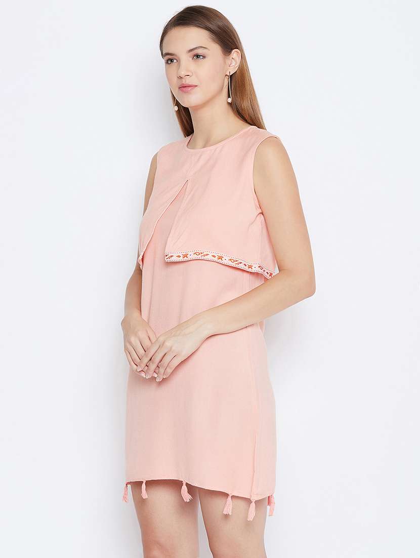 Women's Layered Solid Dress - 16756869 -  Standard Image - 1