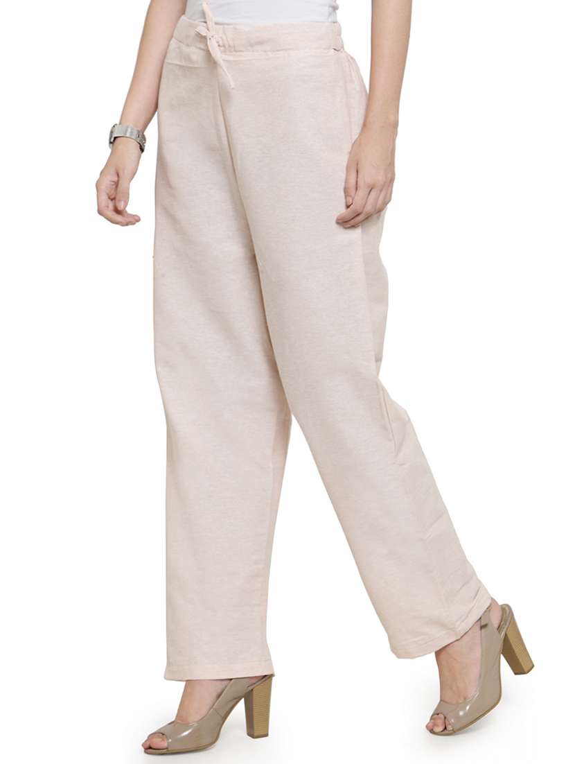 women solids full length tailored pants - 16757197 -  Standard Image - 1