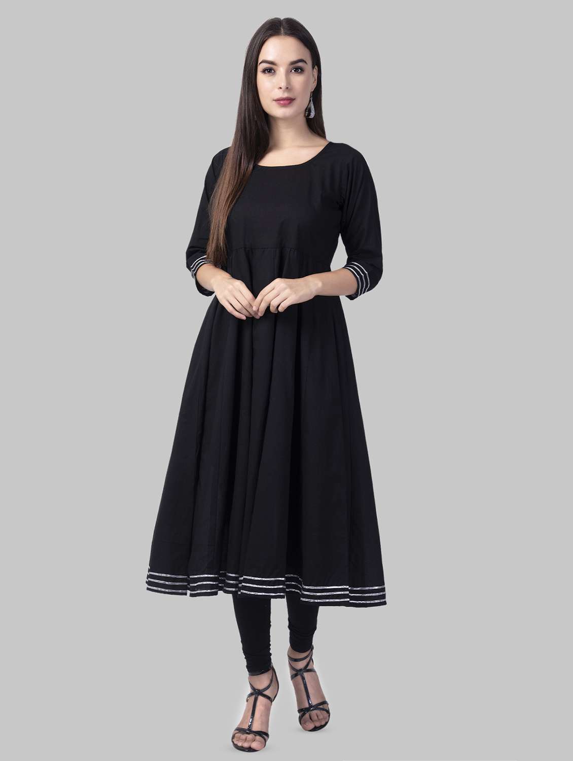 solid anarkali kurta