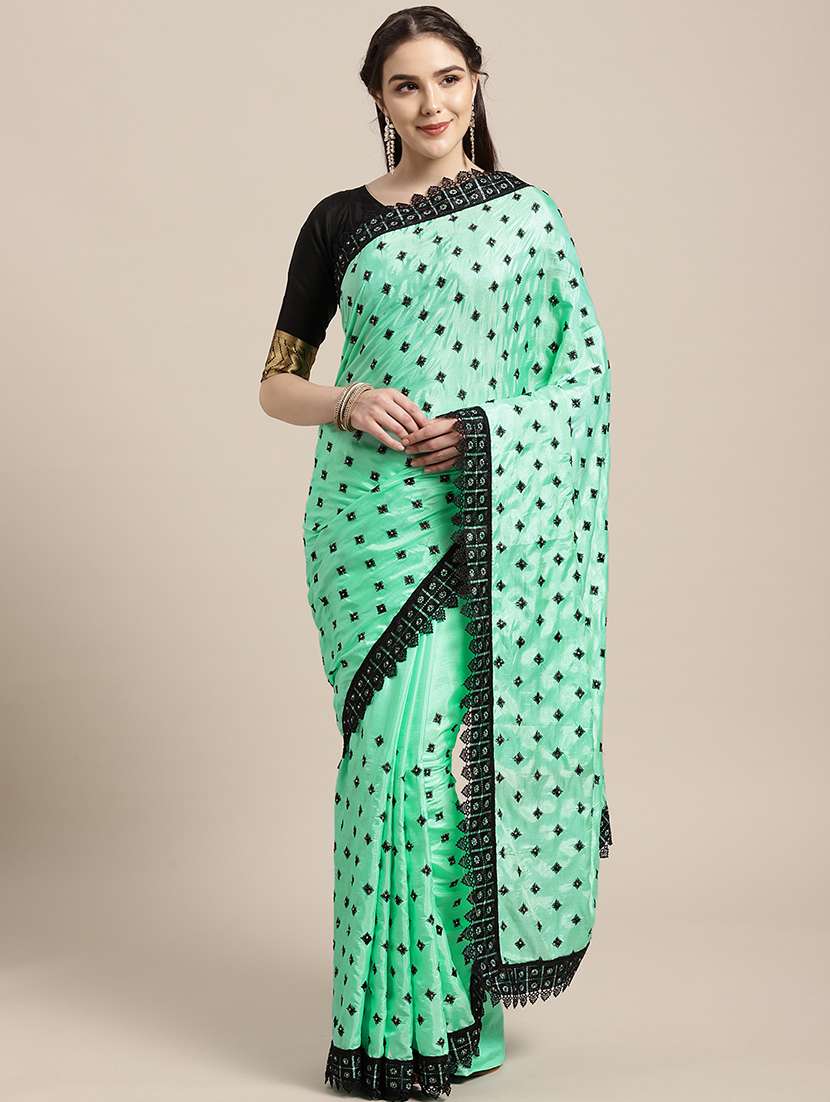 women's embroidered saree with blouse