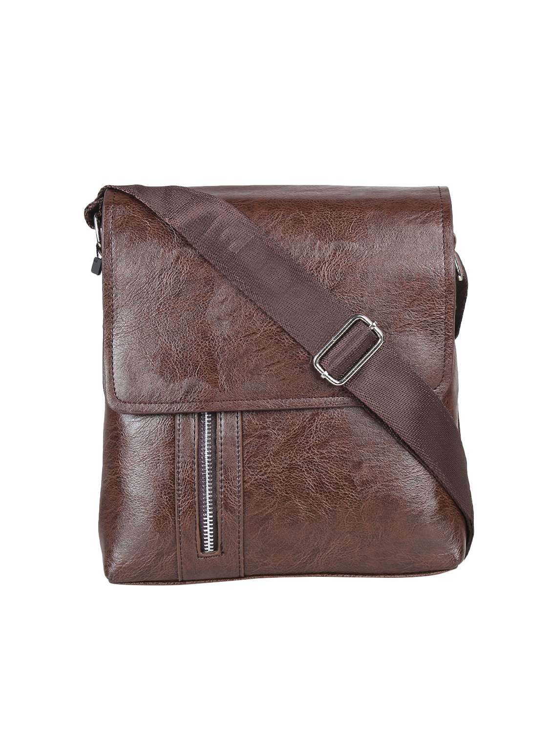 brown leather messengerbag