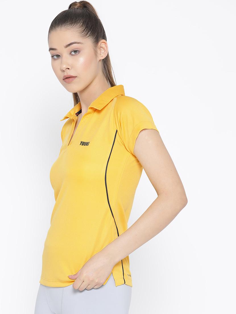 women's plain polo neck t-shirt - 16763035 -  Standard Image - 1