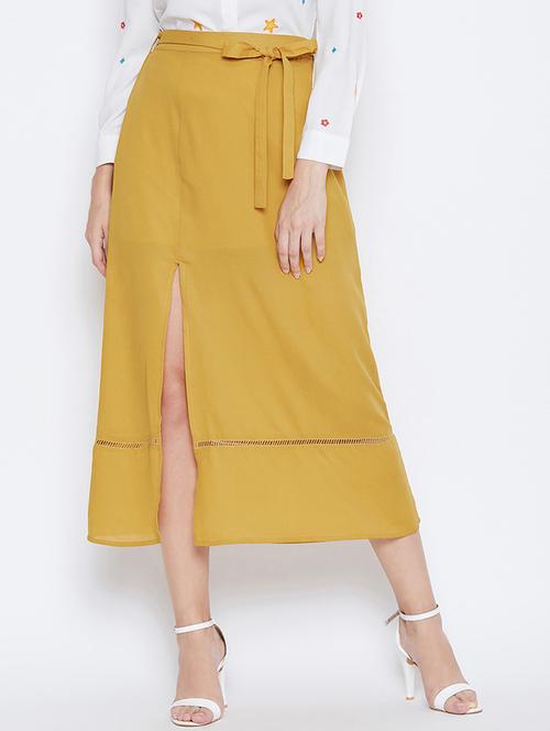 tie knot high slit skirt - 16764117 -  Standard Image - 0