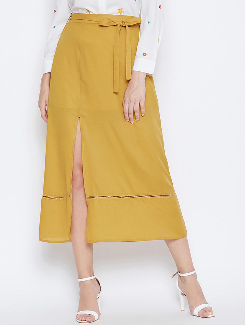 tie knot high slit skirt - 16764117 -  Zoom Image - 0