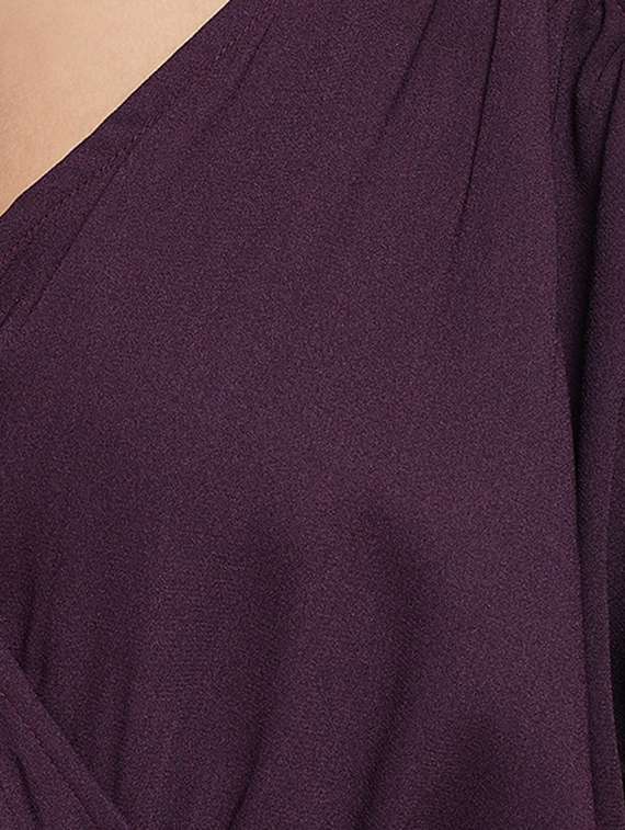 overlap neck frill detail romper  - 16764136 -  Standard Image - 4