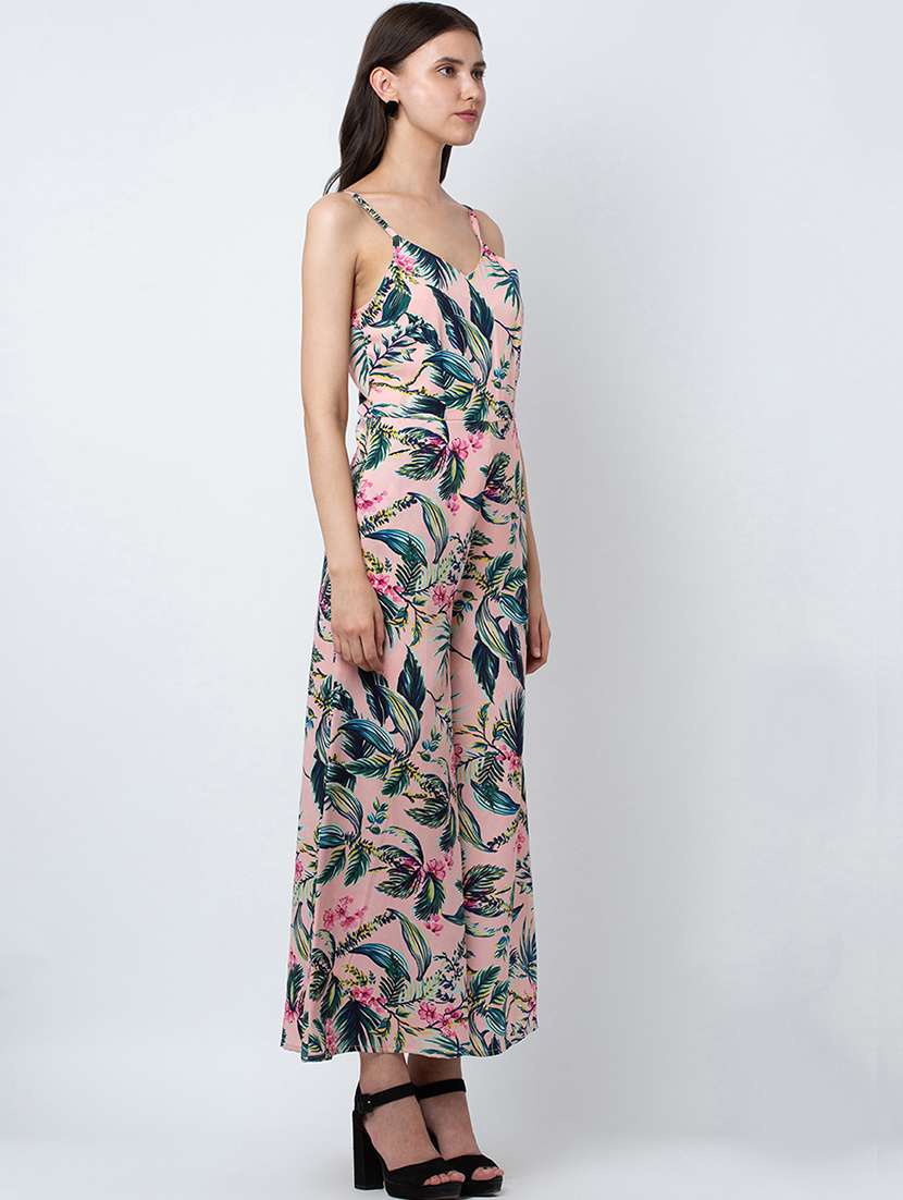 cami neck tropical jumpsuit - 16764141 -  Standard Image - 1