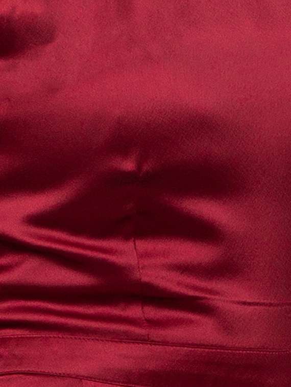 tie knot detail metallic jumpsuit - 16764143 -  Standard Image - 4