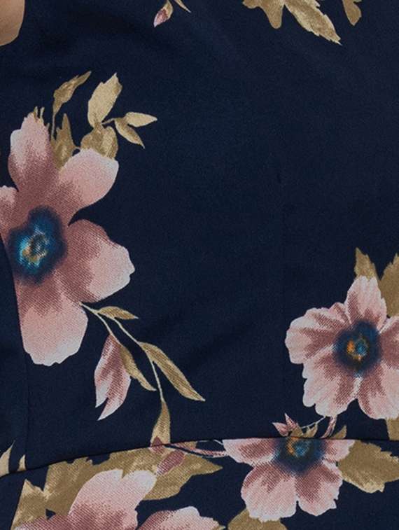 round neck floral jumpsuit - 16764149 -  Standard Image - 4