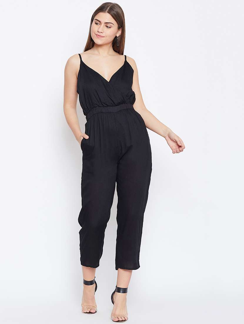 cami neck pocket detail jumpsuit