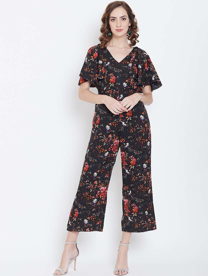 tie back floral  jumpsuit - 16764156 -  Standard Image - 1