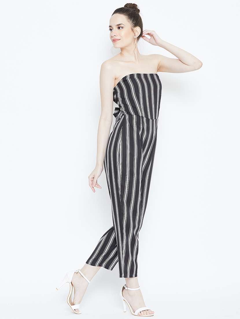 tie knot striped jumpsuit - 16764166 -  Standard Image - 1