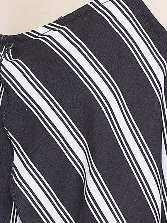 ruffle detail striped romper  - 16764167 -  Standard Image - 4