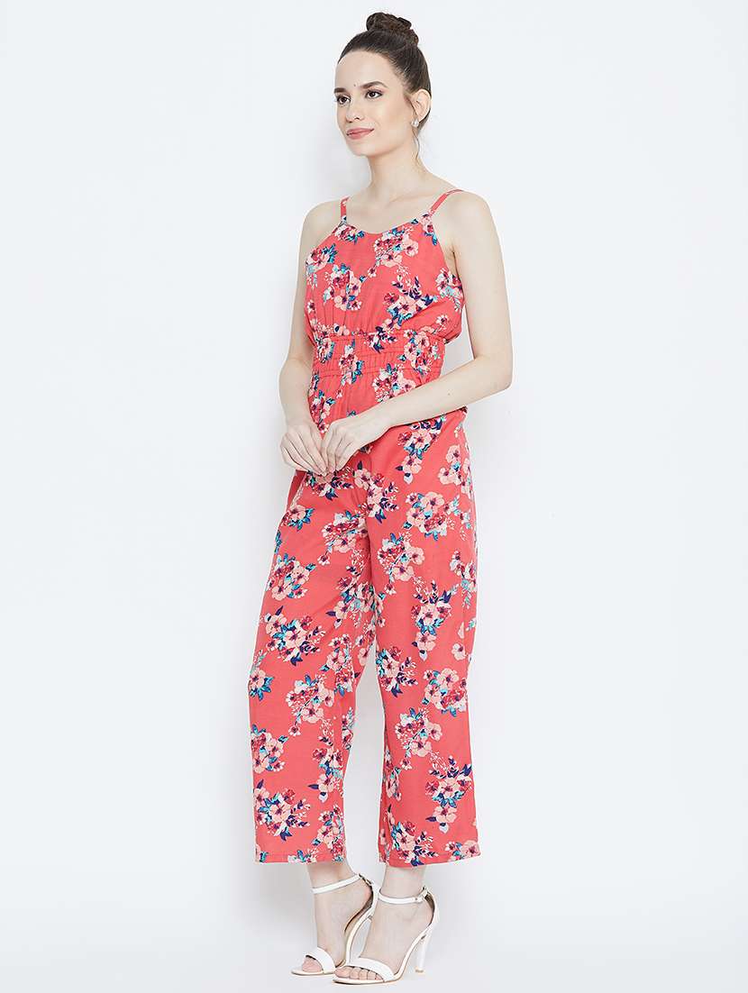 ruched floral jumpsuit - 16764172 -  Standard Image - 1