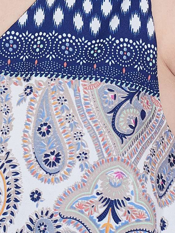 halter neck printed romper  - 16764174 -  Standard Image - 4