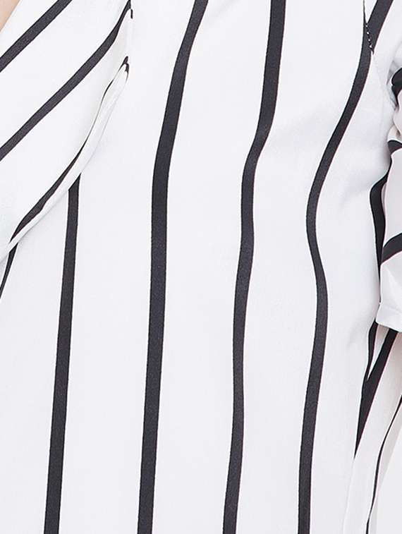 v-neck striped jumpsuit - 16764186 -  Standard Image - 4