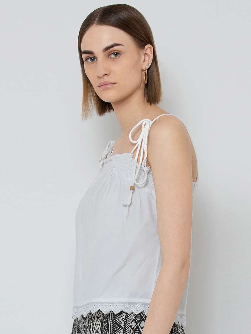 women's straight shoulder strap top - 16764228 -  Standard Image - 1