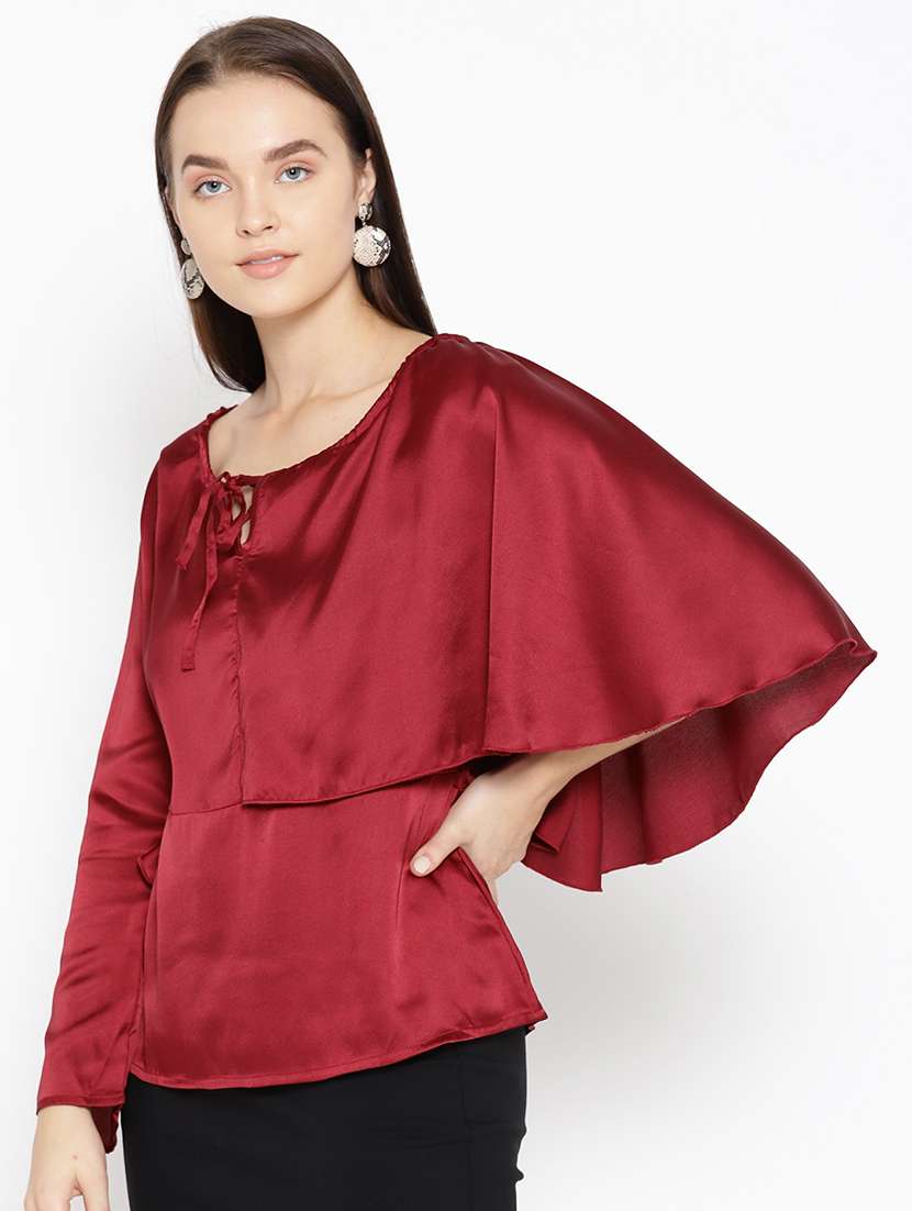 women's layered tie-up neck top - 16764232 -  Standard Image - 1