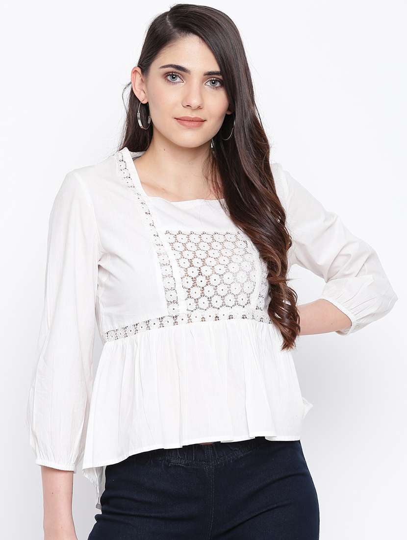 women's straight square neck top