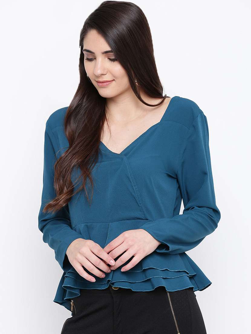 women's peplum sweetheart neck top - 16764274 -  Standard Image - 1